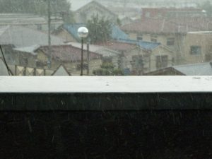 アルファから見えた雨の風景